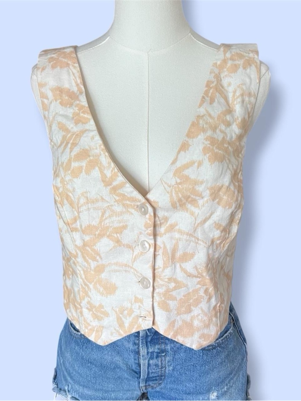 Abercrombie & Fitch Linen Vest Top 🤍
